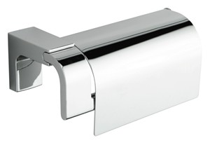 ORIGINS LIVING SONIA ELETECH CHROME BATHROOM TOILET ROLL HOLDER with FLAP, 114160